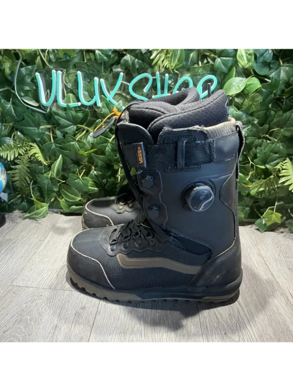 VANS Infuse V3 UltraCush Men's Snowboard Boots Black/Canteen Sz 8.5 VN0A3DIL0CB